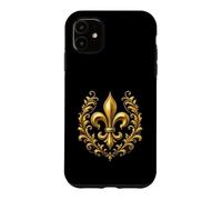 Carcasa para iPhone 11 Diseño de laureles de Flor de lis con símbolo heráldico Real