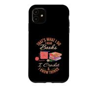 Carcasa para iPhone 11 Diseño de Manualidades para Amantes de los Libros de Ganchillo