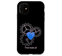 Carcasa para iPhone 11 Diseño de neón Time Heals All Heart & Gear