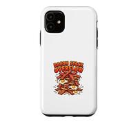 Carcasa para iPhone 11 Diseño Divertido de Bacon Stack Overflow para desayunar
