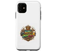 Carcasa para iPhone 11 Diseño Divertido de King of The Man Cave para Videojuegos para papá