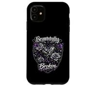 Carcasa para iPhone 11 Diseño gótico EMO bellamente Roto
