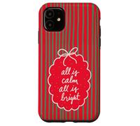 Carcasa para iPhone 11 Diseño navideño All is Calm All is Bright