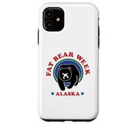Carcasa para iPhone 11 Diseño Retro de los años 90 de la Semana de Fat Bear de Alaska, celebra Osos Fuertes
