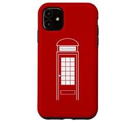 Carcasa para iPhone 11 Disfraz de Cabina de teléfono para Halloween, Reino Unido, Londres, Rojo británico