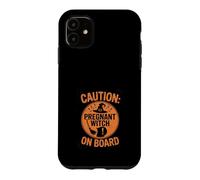 Carcasa para iPhone 11 Disfraz de Halloween Embarazada Espeluznante mamá bebé Boo vibras