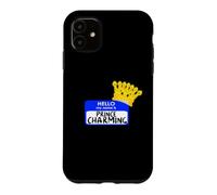 Carcasa para iPhone 11 Disfraz de Halloween fácil con Texto en inglés «My Name Is Prince»