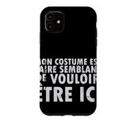 Carcasa para iPhone 11 Disfraz de Halloween Mon EST Faire Semblant - Francés