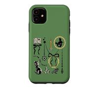 Carcasa para iPhone 11 Disney Hocus Pocus Binx & Bows Coquette Collage Halloween
