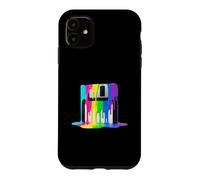 Carcasa para iPhone 11 Disquete Retro de Pintura goteando