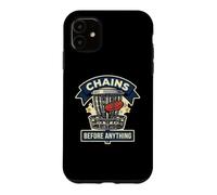 Carcasa para iPhone 11 Divertida Cesta de Golf Chains Before Anything Frisbee Sport