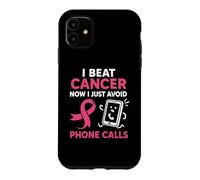 Carcasa para iPhone 11 Divertida superviviente de cáncer de Mama Pink Ribbon Warrior Antisocial