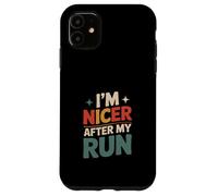 Carcasa para iPhone 11 Divertido Dicho Que Soy más Agradable después de mi Carrera sarcástico