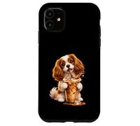 Carcasa para iPhone 11 Divertido diseño Cavalier King Charles Spaniel Coffee Dog Lover