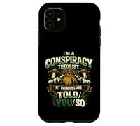 Carcasa para iPhone 11 Divertido Diseño Retro para Teóricos de Conspiraciones
