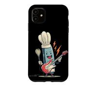 Carcasa para iPhone 11 Divertido Disfraz de Rock de Cocina para los Amantes de la Guitarra y la Cocina