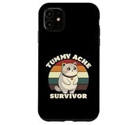Carcasa para iPhone 11 Divertido Gato Dolor de estómago Mi Barriga Duele Dolor de Barriga Sobreviviente