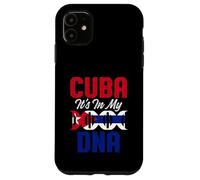 Carcasa para iPhone 11 Divertido Orgullo de la Bandera de Cuba ADN Amor Cubano Americano Broma Orgullosa