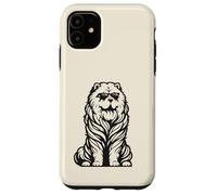 Carcasa para iPhone 11 Divertido Perro Chow Chow con Gafas de Sol