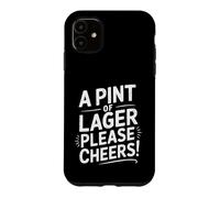 Carcasa para iPhone 11 Divertido Pint of Lager Broma Papá Papá Padre Marido Humor