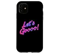 Carcasa para iPhone 11 Divertido Texto 3D Funny Let's Go Citas para La Gente Divertido Vamos Vamos