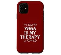 Carcasa para iPhone 11 Divertido Yoga Terapia Instructor Fitness Paz Mediación Amor