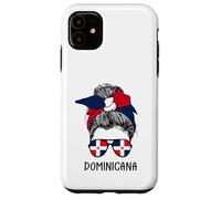 Carcasa para iPhone 11 Dominicana Girl Dominican Heritage Dominican Republic Flag