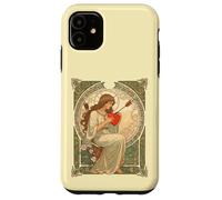 Carcasa para iPhone 11 Donde el Amor Duele Vintage Art Nouveau Romance
