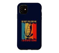 Carcasa para iPhone 11 Don't Follow Me I Do Stupid Things Retro Windsurf