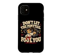 Carcasa para iPhone 11 Don't Let The Ponytail Fool You Karate Girls Cinturón Negro