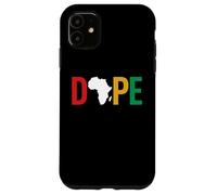 Carcasa para iPhone 11 Dope Africa Map Juneteenth Pan African Pride