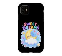 Carcasa para iPhone 11 Dulces Sueños Lindos Pastel Luna Nube Noche Cielo Caramelos