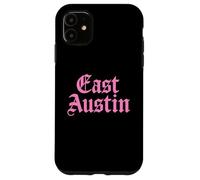 Carcasa para iPhone 11 East Austin Texas 512 737 Activismo artístico Mexicano Americano Rosa