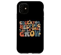 Carcasa para iPhone 11 Educador Ayudando a Pequeñas Mentes a Crecer, Escuela de Maestros de Preescolar