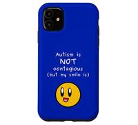 Carcasa para iPhone 11 El Autismo no es contagioso Mi Sonrisa Tea Neurodiversidad Aceptar