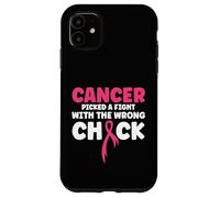 Carcasa para iPhone 11 El cáncer se peleó con la Chica equivocada Krebs Brustkrebs