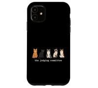 Carcasa para iPhone 11 El Comité de Jueces Amantes de los Gatos Panel de Jueces Dueño de Mascotas