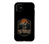 Carcasa para iPhone 11 Él Dirige mis Caminos Proverbios 3 6 Montaña