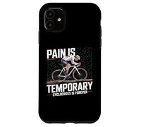 Carcasa para iPhone 11 El Dolor es ciclocross Temporal para Siempre Bicicleta ciclocross Bicicleta