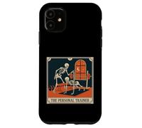 Carcasa para iPhone 11 El Entrenador Personal Esqueleto Tarot Tarjeta Vintage Graphic