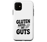 Carcasa para iPhone 11 El Gluten Odia mis entrañas
