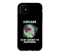Carcasa para iPhone 11 El Lindo Cupcake de Dinosaurio es mi Secreto para la Felicidad: Dinosaurios