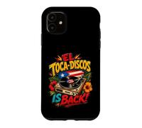 Carcasa para iPhone 11 El Toca-Discos está de Vuelta Boricua Retro Vinyl DJ Vibes