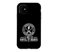 Carcasa para iPhone 11 Electricista Certificado I Do It Until It Hertz Funny Electric