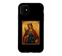 Carcasa para iPhone 11 Elegant Catholic Icon of St. Catherine of Alexandria