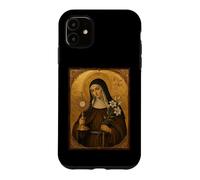 Carcasa para iPhone 11 Elegante Icono católico de Santa Clara de Asís