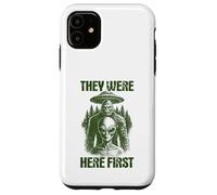 Carcasa para iPhone 11 Ellos Estaban aquí Primer Retro Alien UFO Cryptid Bigfoot