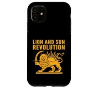 Carcasa para iPhone 11 Emblema Antiguo de la Herencia Persa de la revolución del León y el Sol