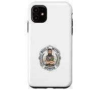 Carcasa para iPhone 11 Emblema de Honor de Caballero Barbudo Vintage Estilo Retro