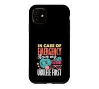 Carcasa para iPhone 11 En Caso de Emergencia Guardar mi Ukelele Primer músico